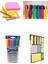 13 Parça Kırtasiye Seti ( Renkli Tükenmez Kalem + Post-It + Fosforlu Kalem + A4 Post-It Seti ) 1
