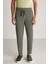 Bağcıklı Haki Slim Fit Triko Pantolon 1