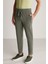 Bağcıklı Haki Slim Fit Triko Pantolon 3