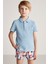 Açık Mavi Havlu Kumaş Polo Yaka Çocuk T-Shirt 3