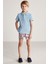 Açık Mavi Havlu Kumaş Polo Yaka Çocuk T-Shirt 4