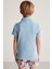 Açık Mavi Havlu Kumaş Polo Yaka Çocuk T-Shirt 5