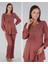 5306 Taba V Yaka Dantelli Lohusa Pijama Tk 3