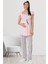 5404 Pembe Spor Hamile Lohusa Pijama Takımı 1