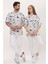 Kadın Erkek Siyah Beyaz Desenli Oversize Bol Kalıp Basic T-Shirt 5