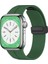 Apple Watch Seri 2/3/4/5/6/7/8/se Uyumlu Magnetik Silikon Kordon Metal Tokalı Mıknatıslı Spor Bileklik 1