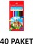 40 Paket Karton Kutu 12 Renk Kuru Boya Kalemi 1