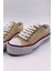 Skywalk Keten Bej Yüksek Taban Sneaker Spor Ayakkabı 4