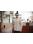 Fitilli Yarım Fermuar Oversize T-Shirt - Bej 4