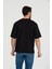 Bisiklet Yaka T-Shirt Siyah Oversize 2