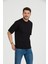 Bisiklet Yaka T-Shirt Siyah Oversize 3