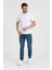 Bisiklet Yaka T-Shirt Beyaz 1