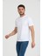 Bisiklet Yaka T-Shirt Beyaz 4