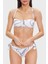 Desenli Bağlama Detaylı Sert Hafif Dolgulu Bikini Bayan Bikini 262636 3R310 10410 1