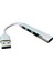 Kaliteli 4 Port USB 3.0 Hub Splitter Pc Dizüstü Bilgisayar Hoparlör Için Çoklu Çoğaltıcı 5gbps Mini USB Hub Hub Ultra Ince Alüminyum USB 3.0 2
