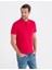 Pierre Cardin Erkek Kırmızı Slim Fit Polo Yaka Merserize Tişört 50262665-VR030 3