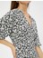 Mini Çiçekli Elbise V Yaka Kısa Kollu Ecovero® Viscose 5