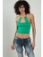 Kadın Zincir Askılı Spor Triko Büstiyer Crop Top 2