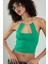 Kadın Zincir Askılı Spor Triko Büstiyer Crop Top 3