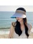 Sun Hat Kadın Yaz Seyahat Renk Gradyanı Açık Boş Üst Şapka Yuvarlanabilir Ayarlanabilir Şapka (Yurt Dışından) 1