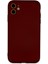 iPhone 11 Kılıf Nano Içi Kadife Silikon - Bordo 1