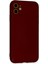 iPhone 11 Kılıf Nano Içi Kadife Silikon - Bordo 3