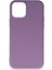 iPhone 12 Pro Kılıf Nano Içi Kadife Silikon - Koyu Lila 1
