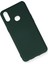 Samsung Galaxy A10S Kılıf Nano Içi Kadife Silikon - Koyu Yeşil 2