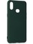 Samsung Galaxy A10S Kılıf Nano Içi Kadife Silikon - Koyu Yeşil 3