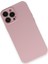 iPhone 13 Pro Max Kılıf Nano Içi Kadife Silikon - Pembe 3