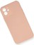 iPhone 12 Kılıf Nano Içi Kadife Silikon - Pudra 2