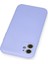 iPhone 11 Kılıf Nano Içi Kadife Silikon - Lila 3