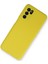 Oppo A55 Kılıf Nano Içi Kadife Silikon - Sarı 2