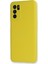 Oppo A55 Kılıf Nano Içi Kadife Silikon - Sarı 3