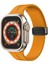 Apple Watch 42 mm Silikon Kordon Metal Mıknatıslı Toka Tasarımlı Şık Spor Pratik Kullanım 1