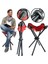Katlanır Kamp Taburesi Büyük Boy 50CM Kırmızı 4 Ayaklı Portatif Tabure HA032 1