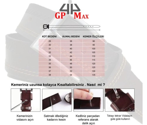Bosskan Manda Deri Kot Pantolon Kemeri 4 Yıl Garantilidir görsel 6