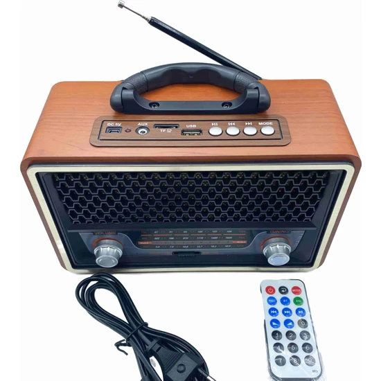 Nikula Star (Tf Card-Bluetooth-Usb-Aux) Kumandalı Radyo RDL-4617BT