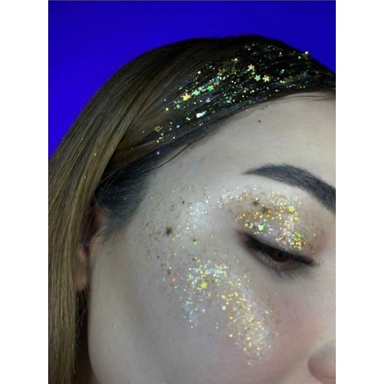 Mov Jel Formlu Parlak Glitter Face Makeup & Body & Hair No3 Fiyatı