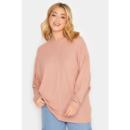 Uniq Store Büyük Beden Nervürlü Bluz 301722