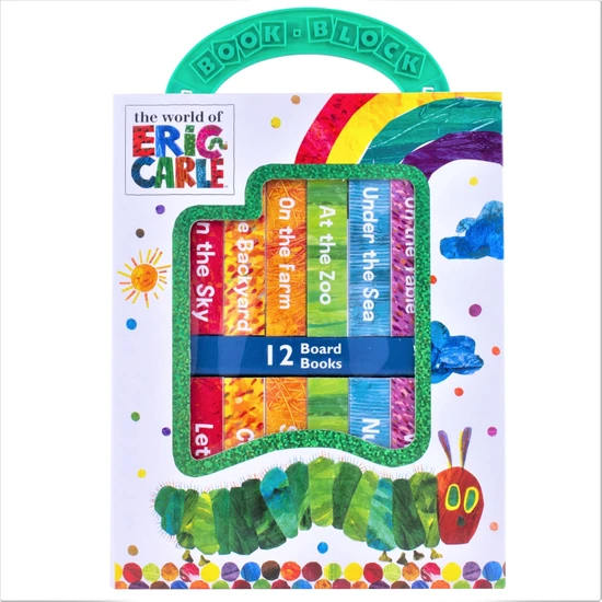 World Of Eric Carle My First Library 12 Board Book Set: First Words, Alphabet, Numbers, And More!