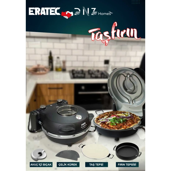 Eratec Taş Fırın Seti Pm-27 Xxl Yeni Versiyon ( Pizza Makinası)
