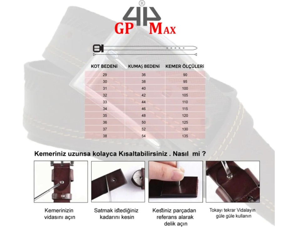 Bosskan Manda Deri Kot Pantolon Kemeri 4 Yıl Garantilidir görsel 2