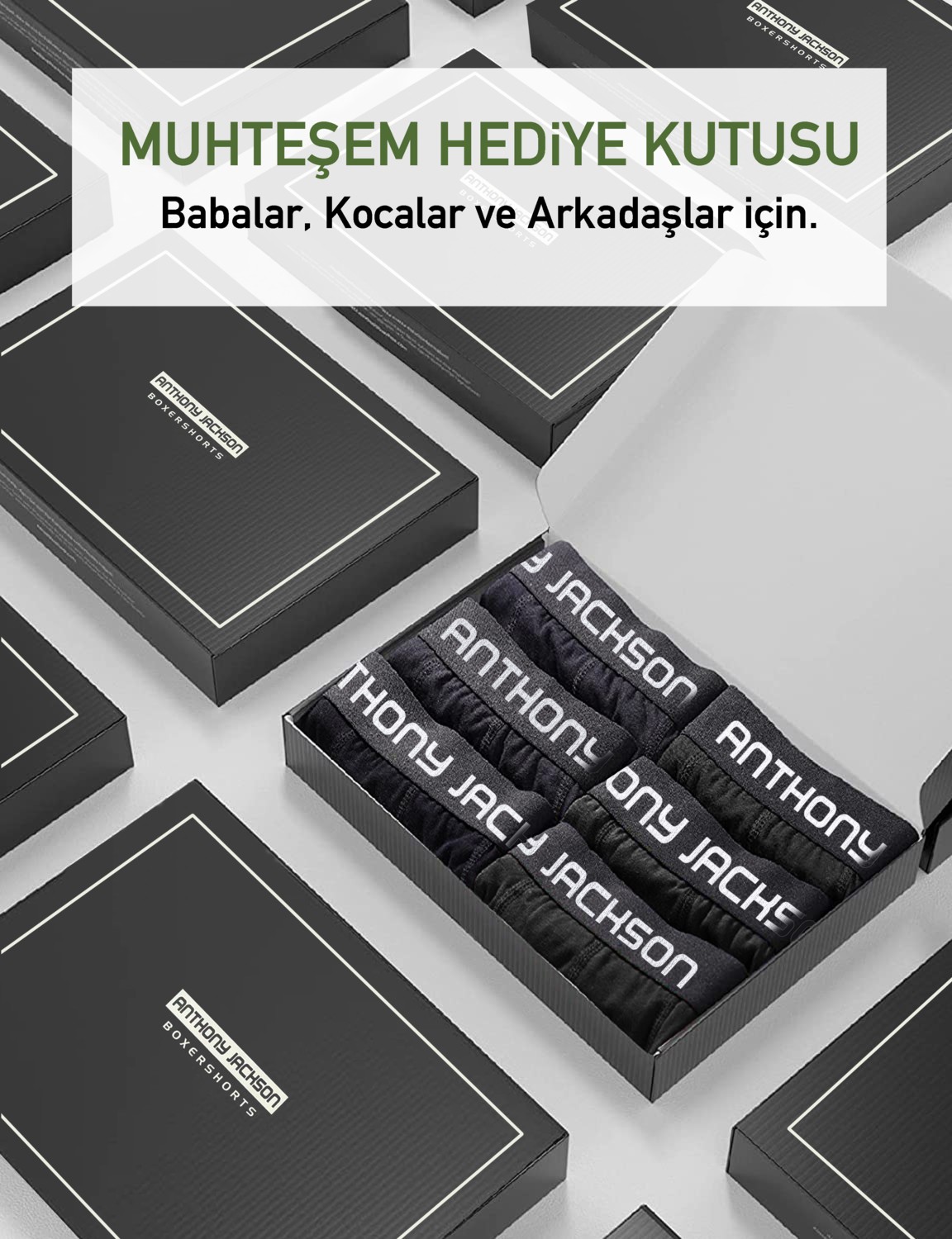 Anthony Jackson Likralı 6'lı Kutu Premium Erkek Boxer Thomas görsel 7