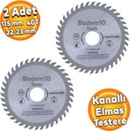 Badem10 115 mm Testere Spiral Ağaç Ahşap Sunta Kesme Testeresi 40 Diş Yüksek Kalite 2 Adet