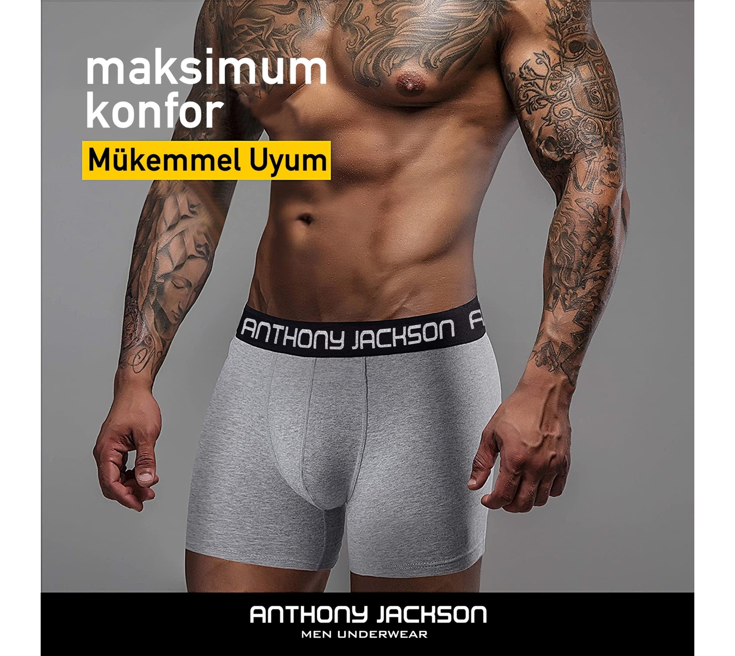 Anthony Jackson Likralı 6'lı Kutu Premium Erkek Boxer Thomas görsel 3