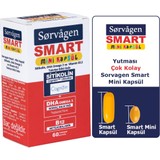 Sorvagen Smart Mini Kapsül Sitikolin, Dha Omega 3 ve B12 - 60 Kapsül