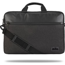 Mila ML-T404 Empoli Serisi 15.6"  Su Geçirmez Kumaş ,laptop ,notebook Taşıma Çantası -Gri