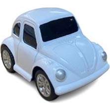 Nostaljik Lezzetler Nostaljik Metal Çek Bırak Araba Mini Beyaz Otomobil