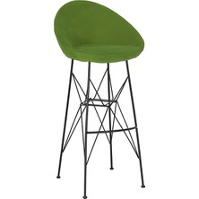 White Furniture Sembol Tel Ayak Küçük Bar Sandalyesi 75.cm